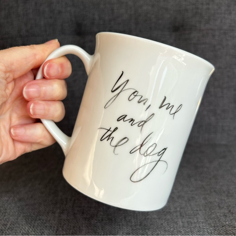 โYou, me, and the dogโ Coffee Mug, White, Black, 14 oz - Picture 13 of 14